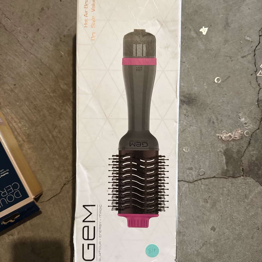 Pink and Gray Hair Dryer Brush